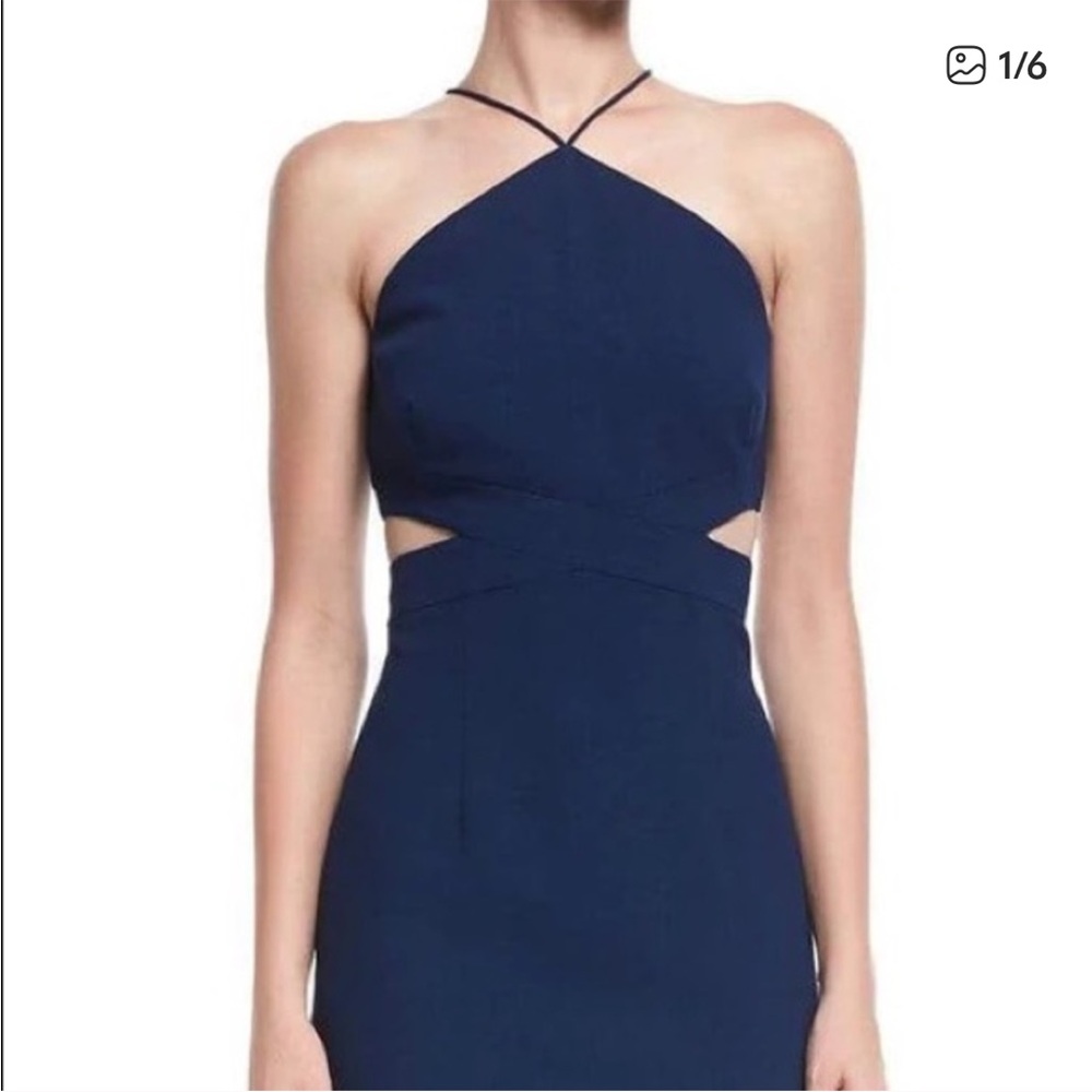 Aiden Navy Strapless Mini Dress